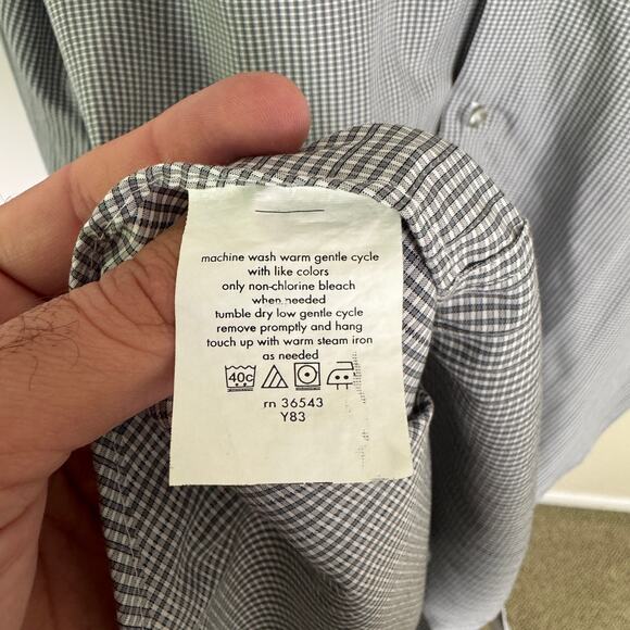 Calvin Klein Slim Fit Non-Iron Button-Up Shirt US Men's 17/32-33 - Picture 7 of 8